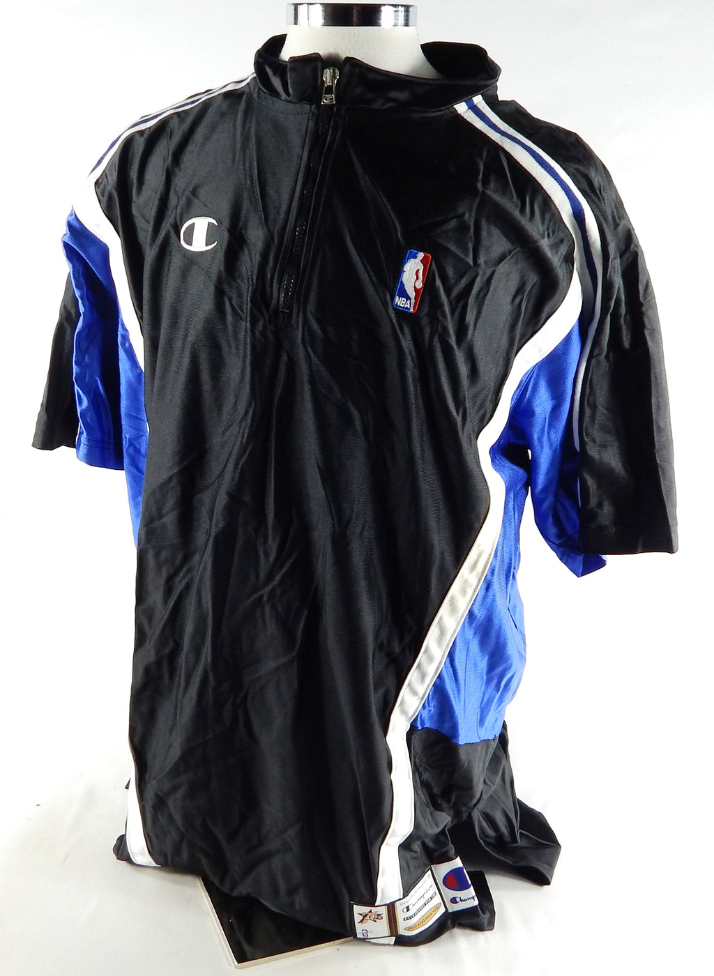1990s Philadelphia 76ers Game Issued Black Shooting Shirt XL 461