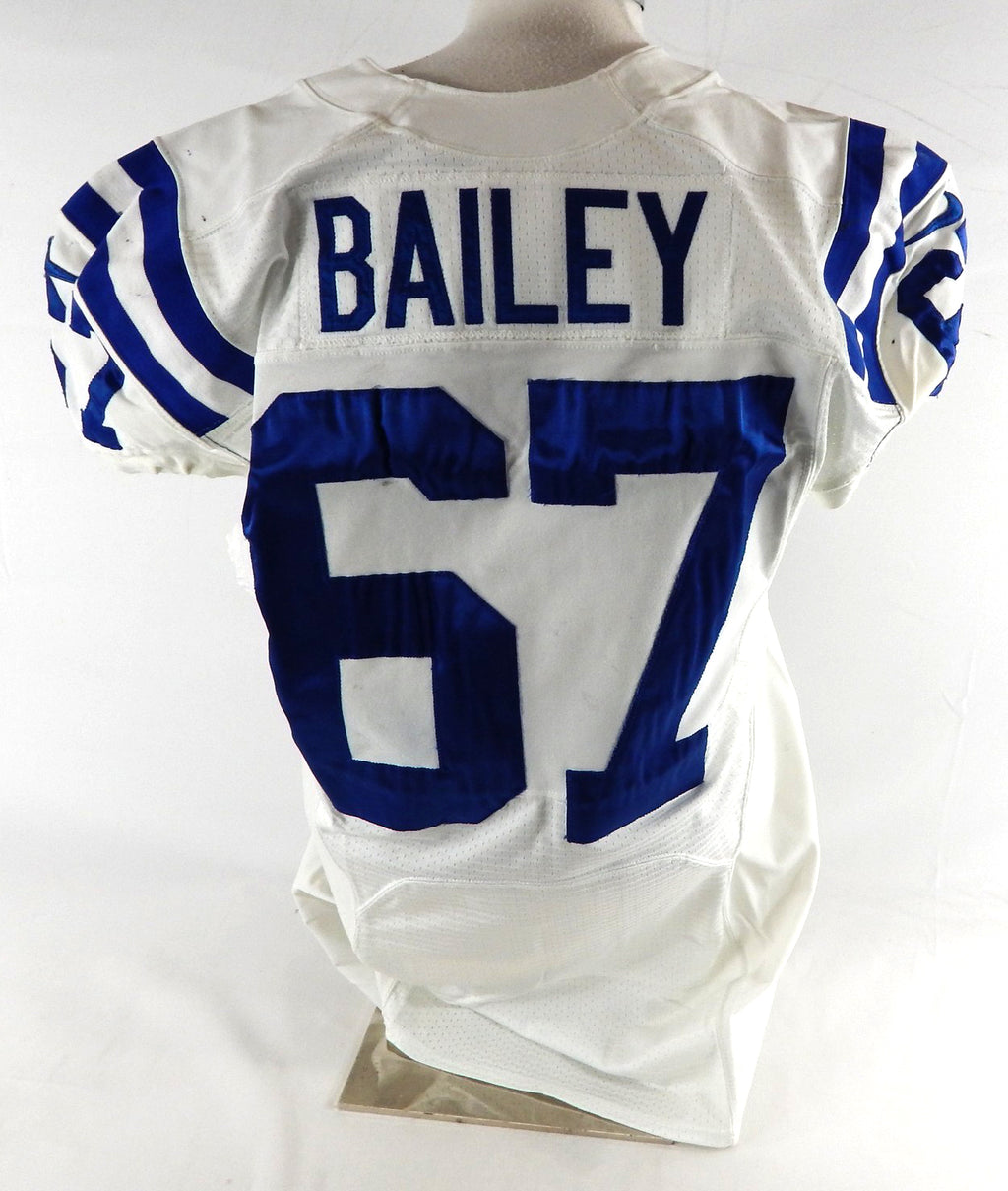 2012 Indianapolis Colts Sterling Bailey #67 Game Issued Pos Used White Jersey 8 Pic2