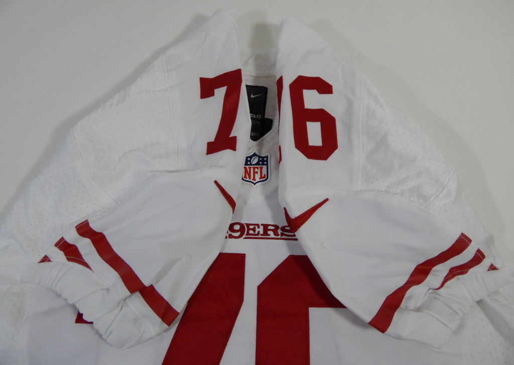 2014 San Francisco 49ers Anthony Davis #76 Game Issued White Jersey DP16459 Pic2