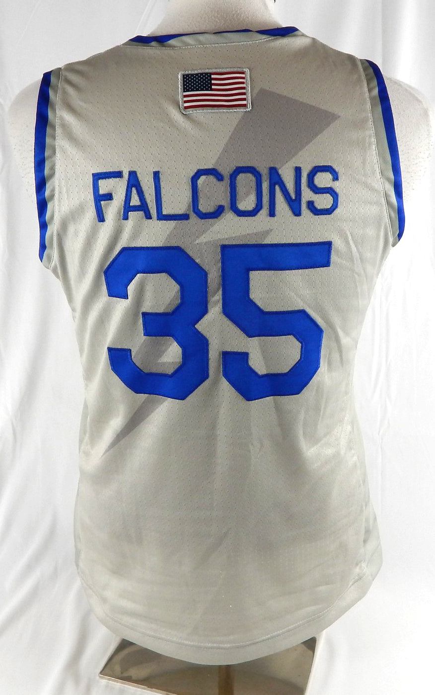Air Force Falcons #35 Game Used Grey Jersey Basketball L 54 Pic2