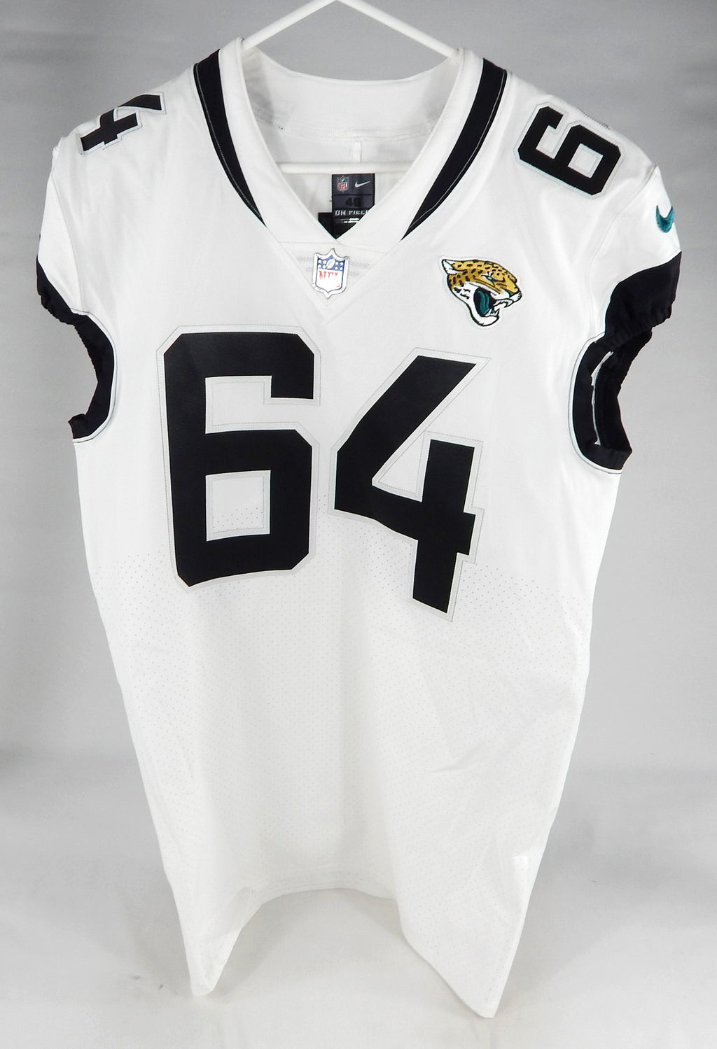 2020 Jacksonville Jaguars Coy Cronk #64 Game Issued White Jersey 46 919