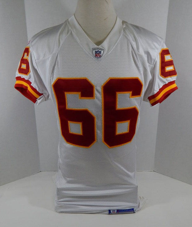 2002 Kansas City Chiefs Aaron Crittendon #66 Game Issued White Jersey DP10997 Pic2