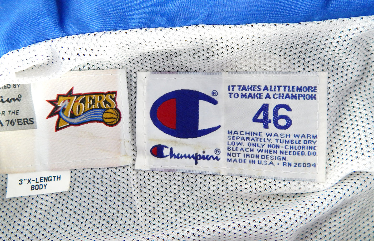 1998-99 Philadelphia 76ers Game Issued Black Jacket 46 465