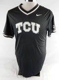 2020 Texas Christian TCU Frogs #12 Game Used Grey Practice Jersey Baseball L 691