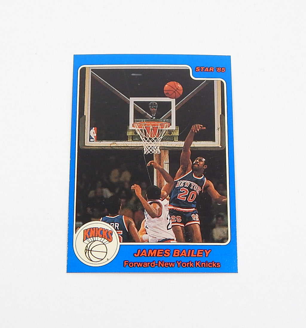 1984-85 Star Co. James Bailey #26 Knicks Nm/Mt