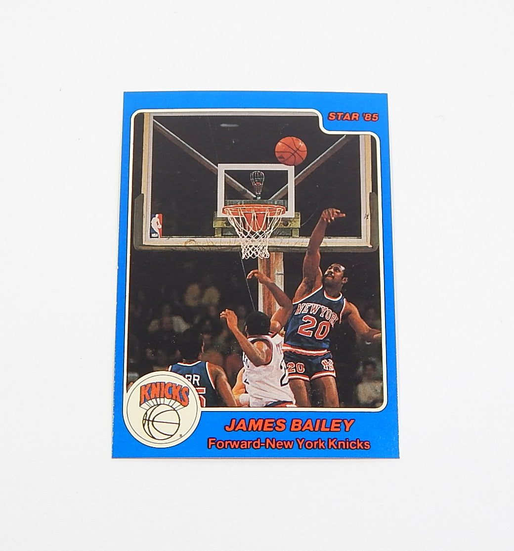 1984-85 Star Co. James Bailey #26 Knicks Nm/Mt