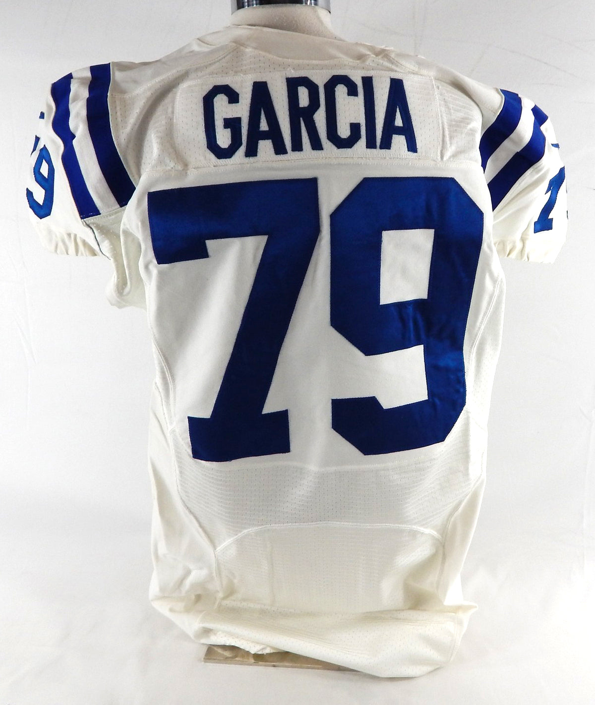 2012 Indianapolis Colts Antonio Garcia #79 Game Issued Pos Used White Jersey 9 Pic2