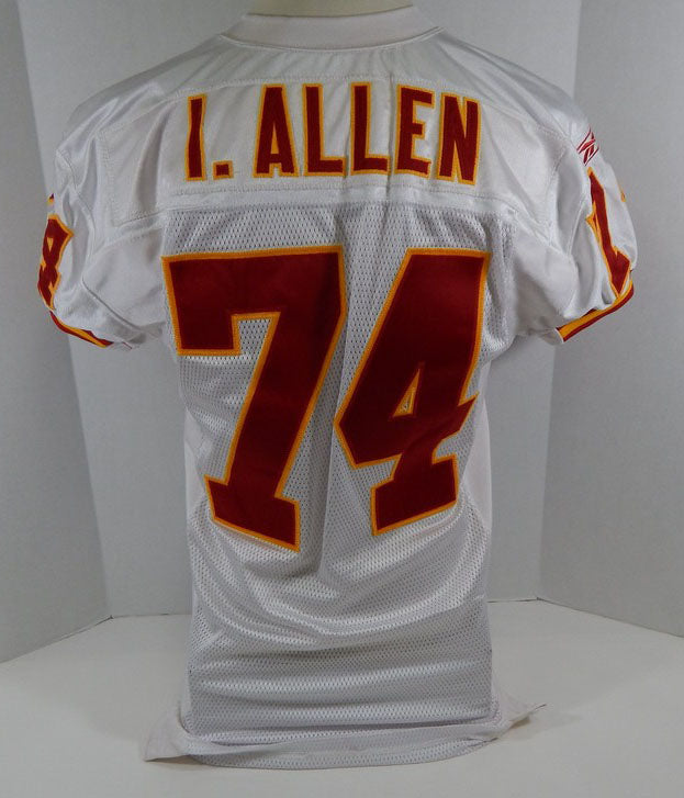 2002 Kansas City Chiefs Ian Allen #74 Game Issued White Jersey DP11000