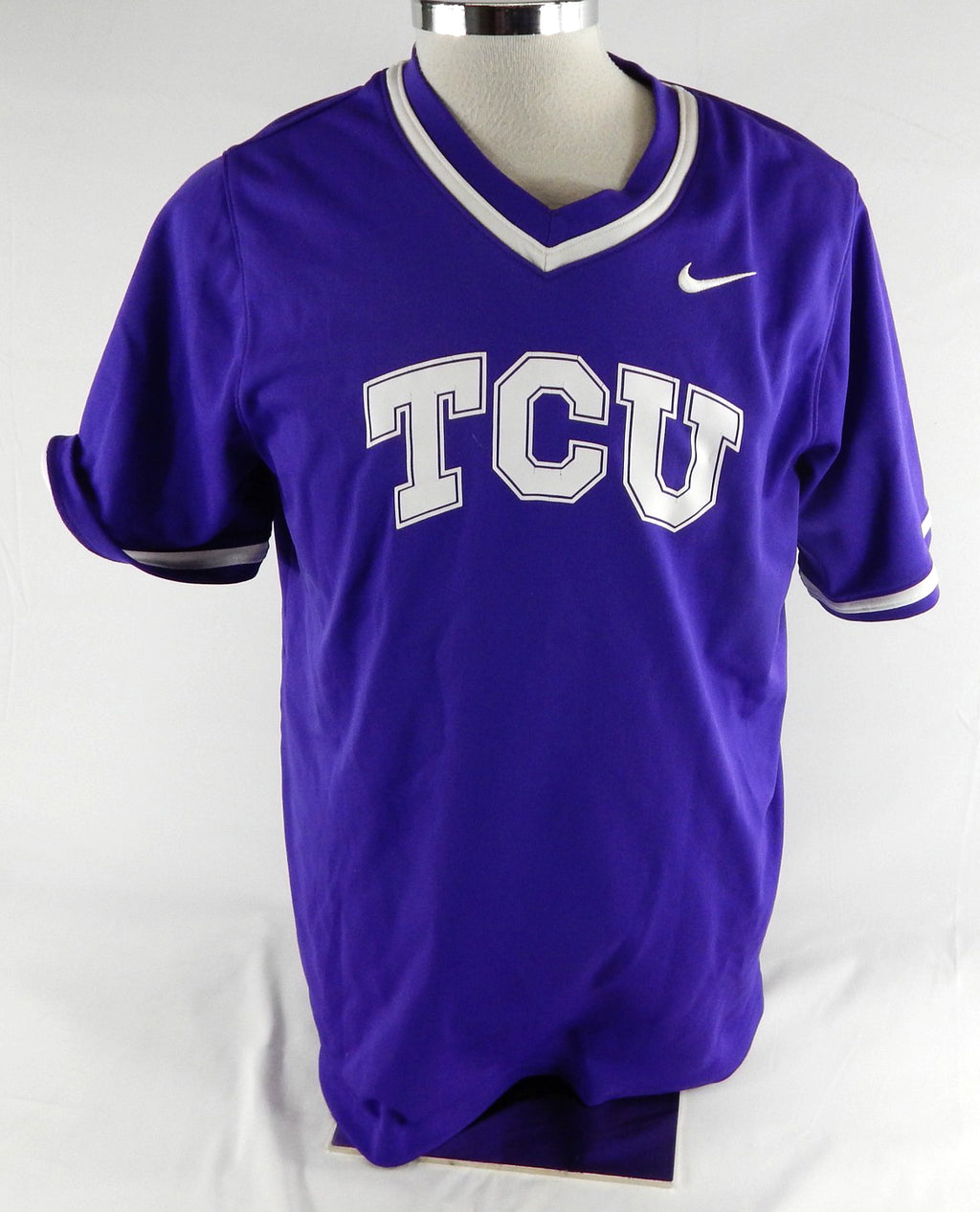 2023 Texas Christian TCU Frogs #17 Game Used Purple Practice Jersey Baseball L 3