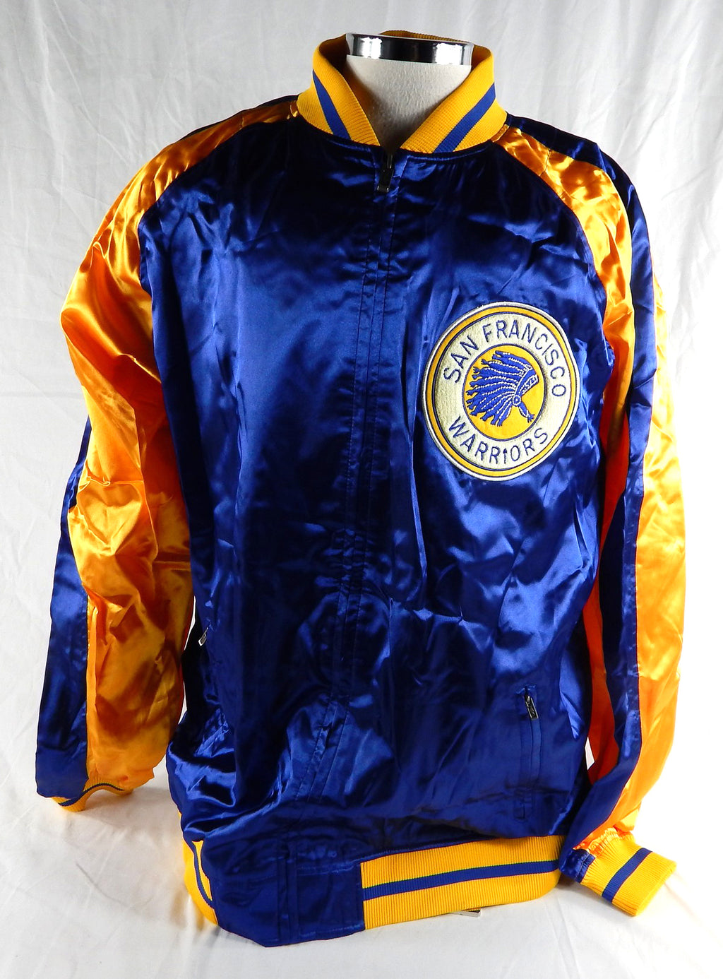 2000s Golden State Warriors Game Issued Yellow Jacket Hardwood Classic XL 929