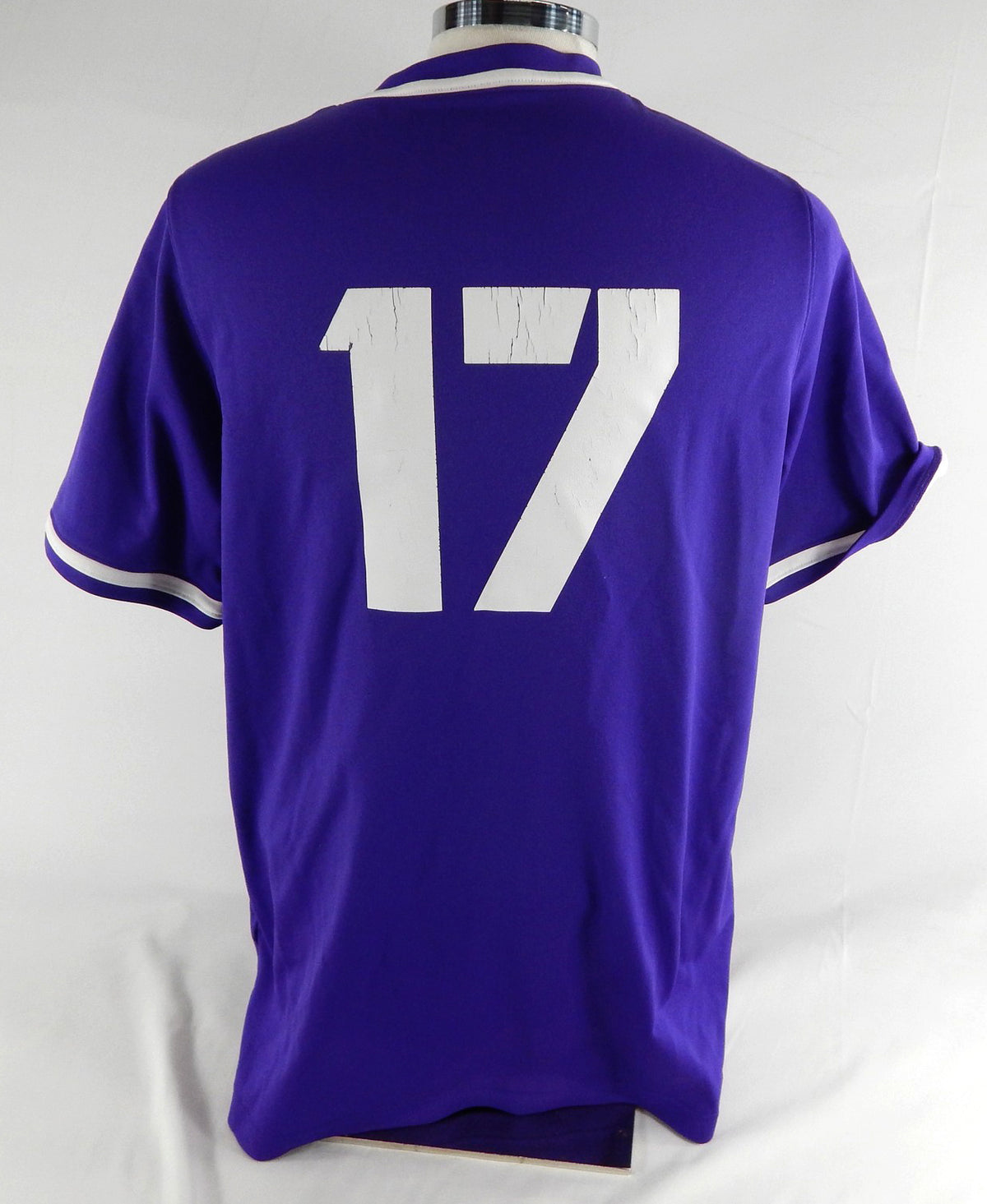 2023 Texas Christian TCU Frogs #17 Game Used Purple Practice Jersey Baseball L 3 Pic2