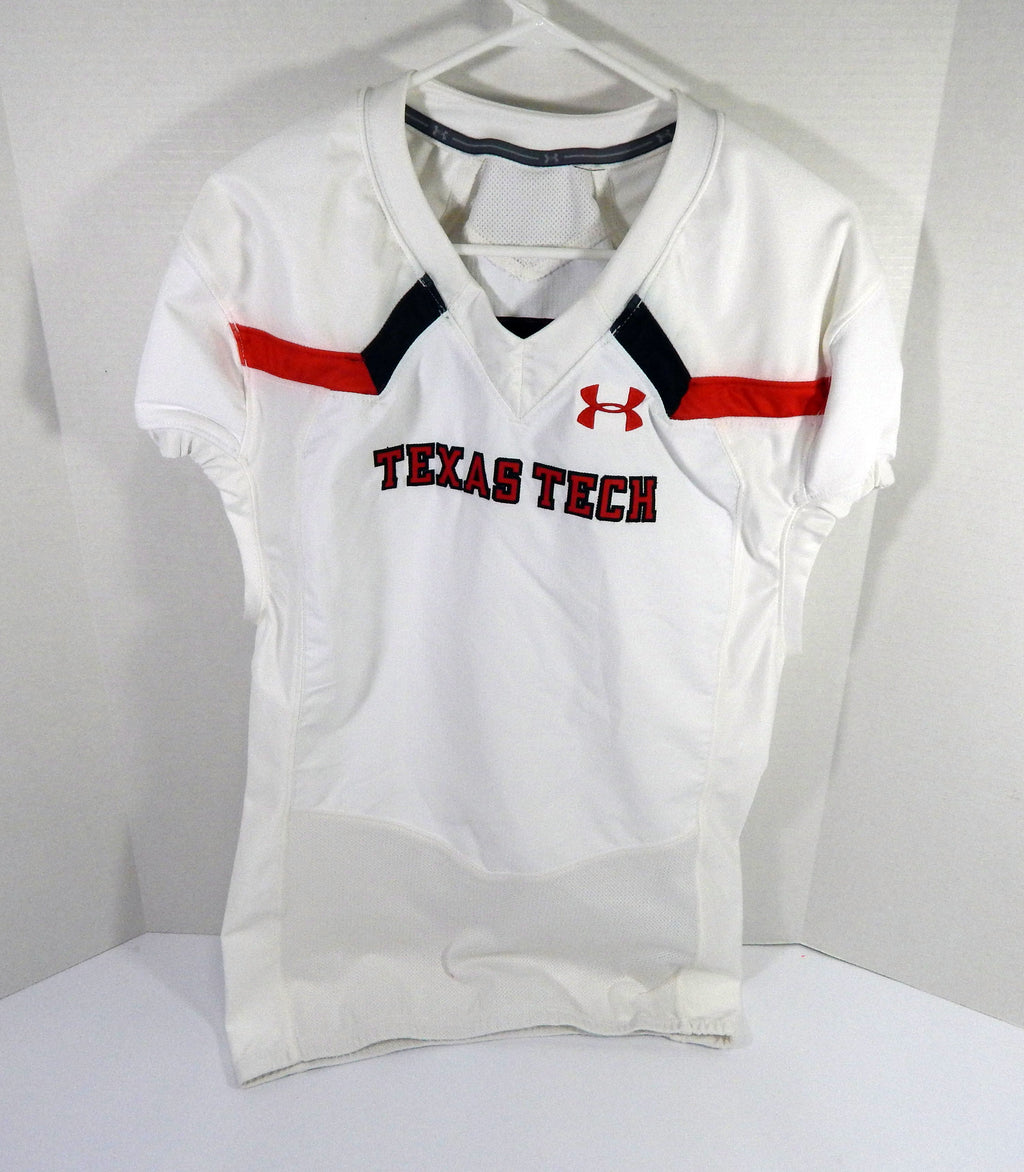 2019 Texas Tech Red Raiders Blank Game Issued White Jersey 44 DP48337