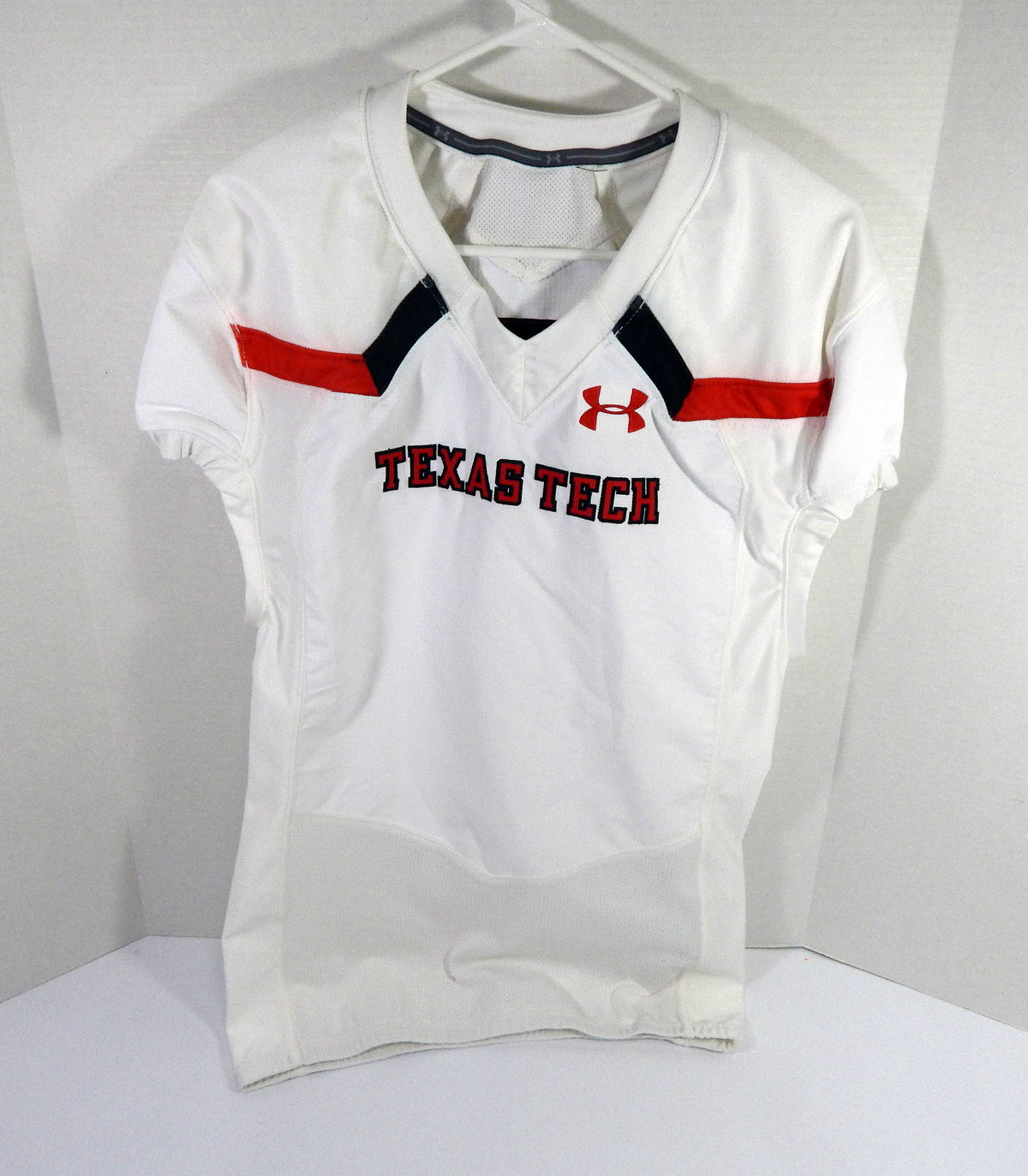 2019 Texas Tech Red Raiders Blank Game Issued White Jersey 44 DP48337