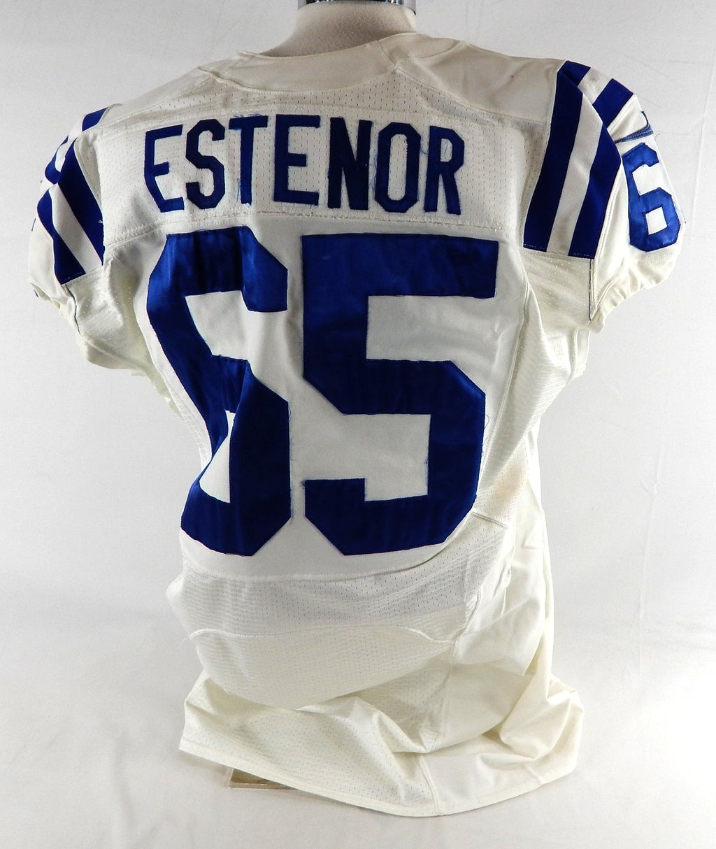 2012 Indianapolis Colts Danous Estenor #65 Game Issued Pos Used White Jersey 30 Pic2