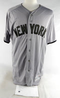 2017 New York Yankees Blank Game Issued Grey Jersey Memorial Day 44 460