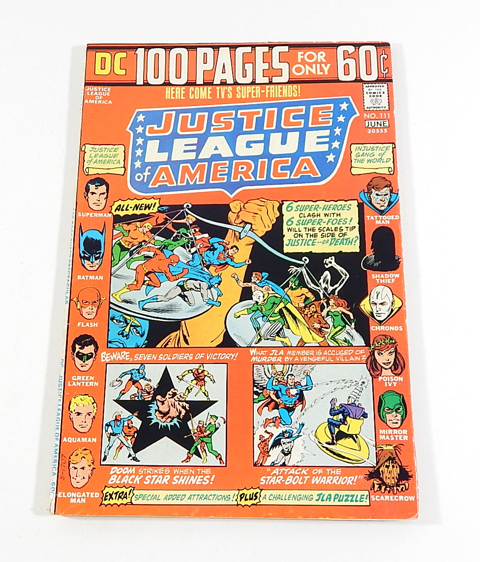 Justice League of America #111 Comic DC 1974 FN Libra Injustice Gang 1st Apps
