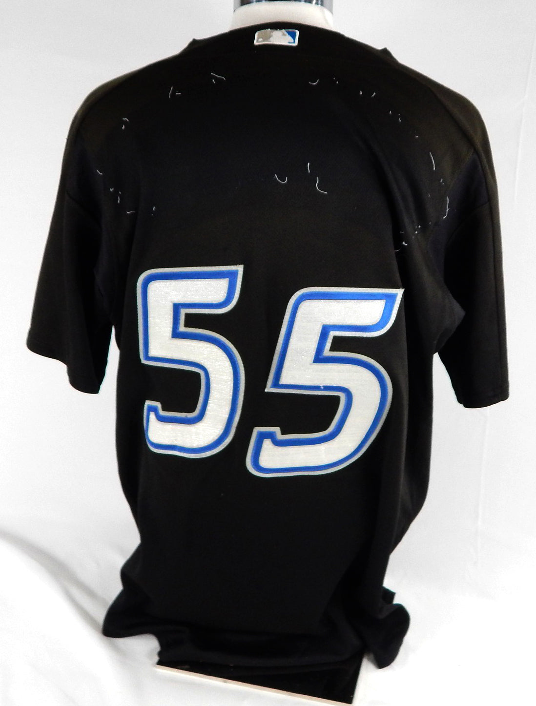 2007-10 Toronto Blue Jays #55 Game Used Black Jersey ST BP 46 676 Pic2