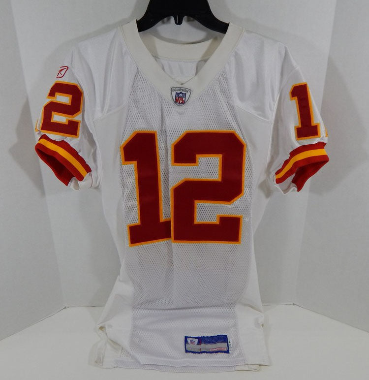 2002 Kansas City Chiefs Jonathan Quinn #12 Game Issued White Jersey DP11004