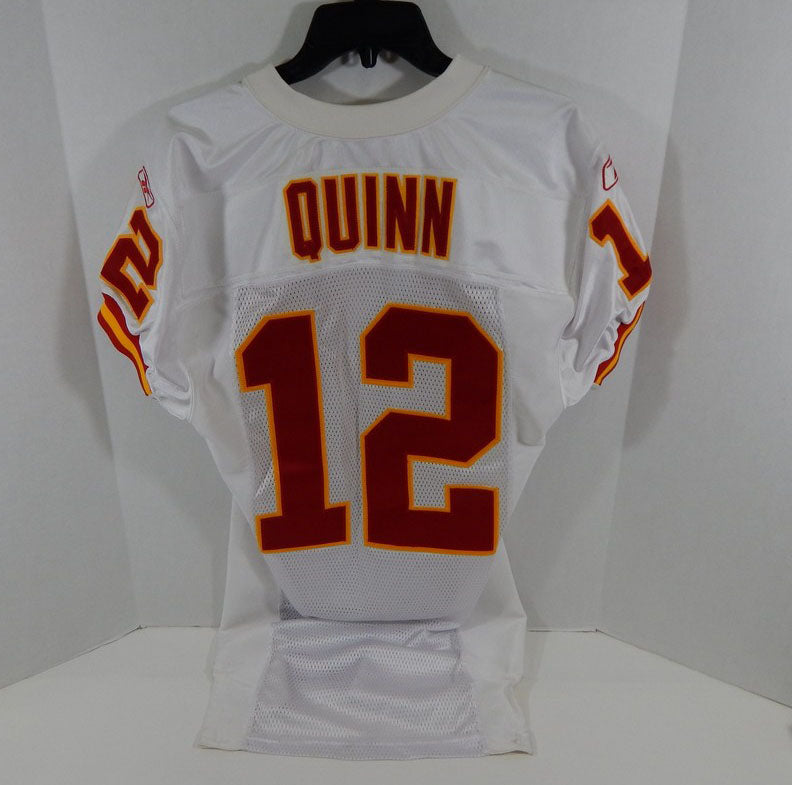 2002 Kansas City Chiefs Jonathan Quinn #12 Game Issued White Jersey DP11004 Pic2