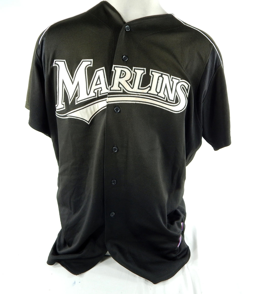 Florida Marlins Castillo #88 Game Used Black Jersey ST BP XL DP70628