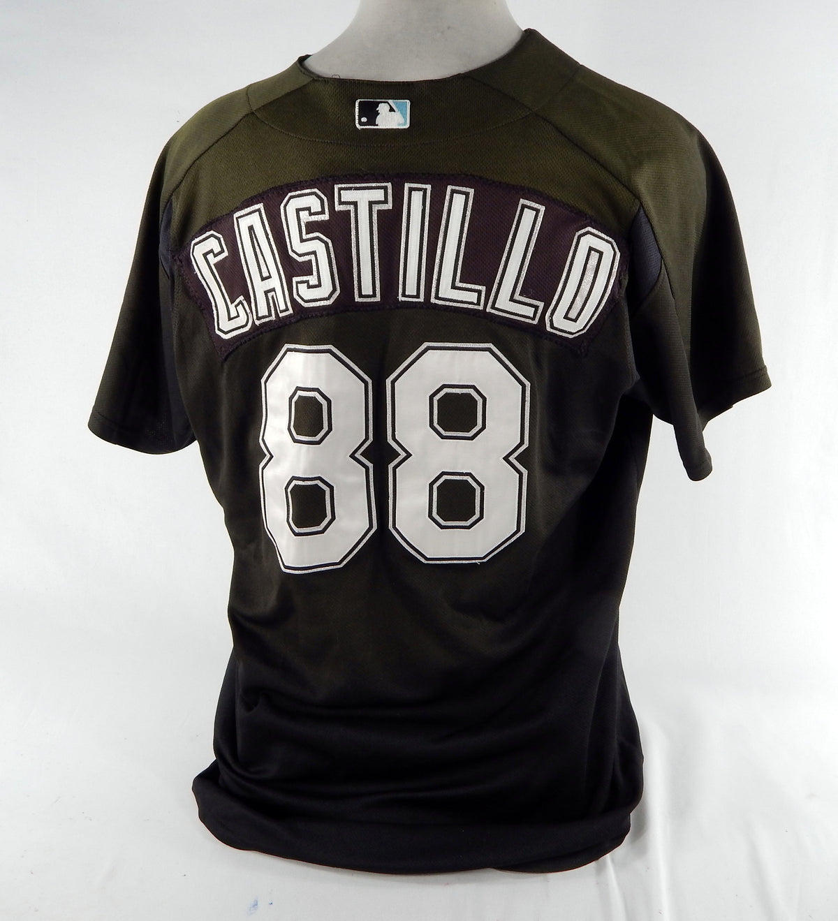 Florida Marlins Castillo #88 Game Used Black Jersey ST BP XL DP70628 Pic2