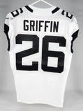 2022 Jacksonville Jaguars Shaquill Griffin #26 Game Issued White Jersey 40 7