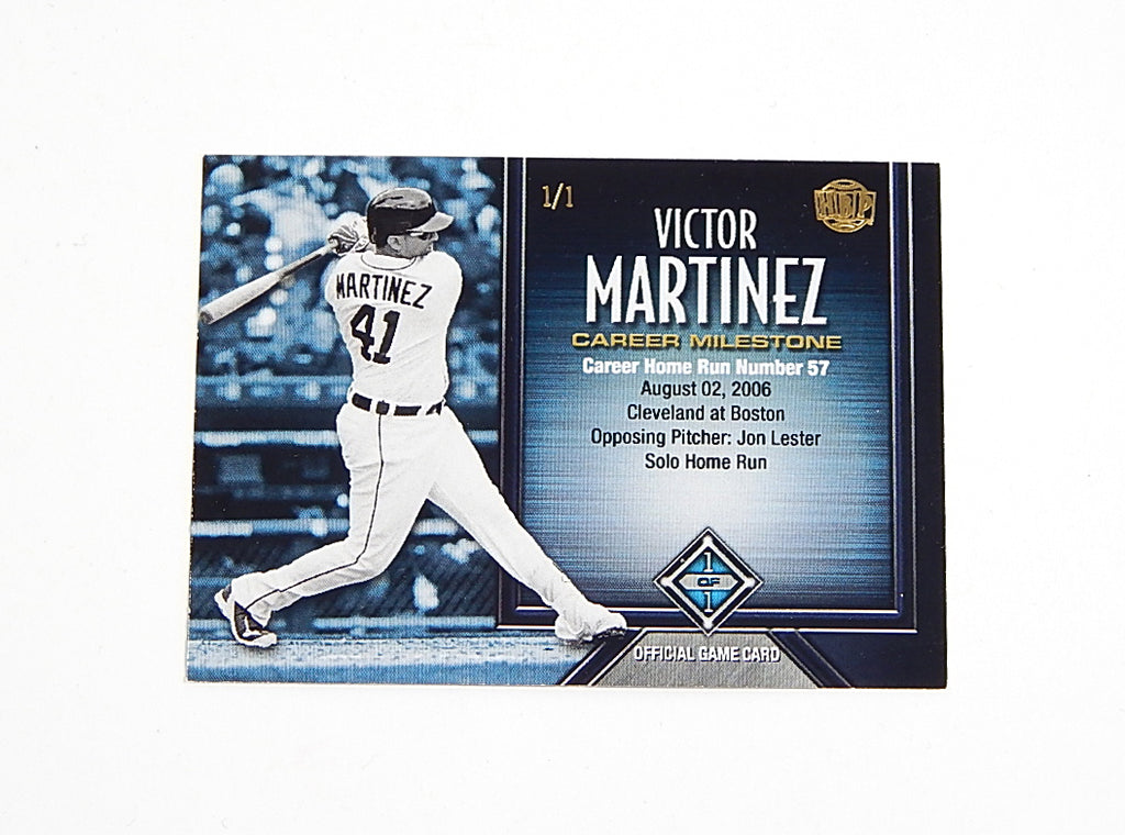 2017 Honus Bonus Fantasy Baseball Game Career Milestone Victor Martinez 1/1