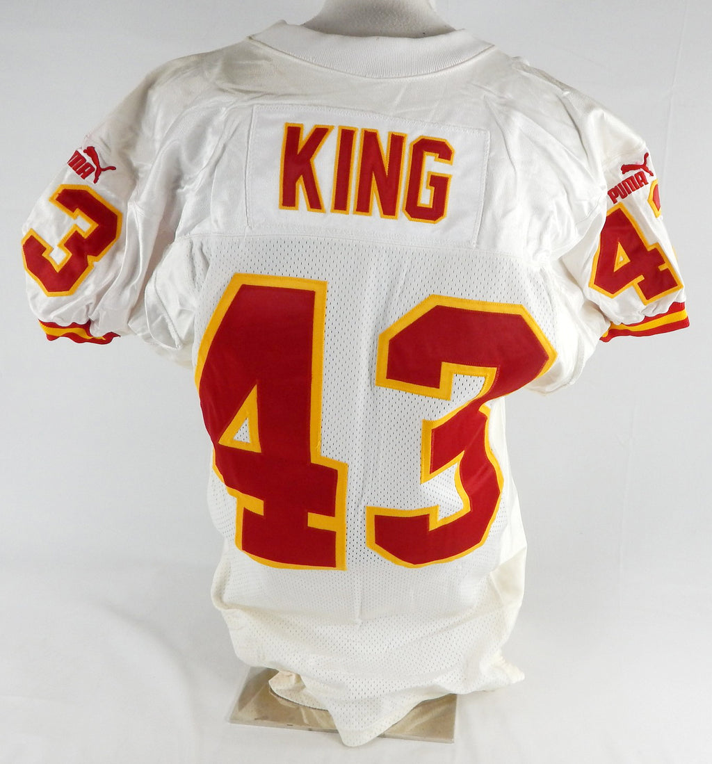 1999 Kansas City Chiefs King #43 Game Issued White Jersey 40 768 Pic2