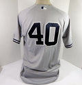 2021 New York Yankees Luis Severino #40 Game Issued Pos Used Grey Jersey 16 P 7