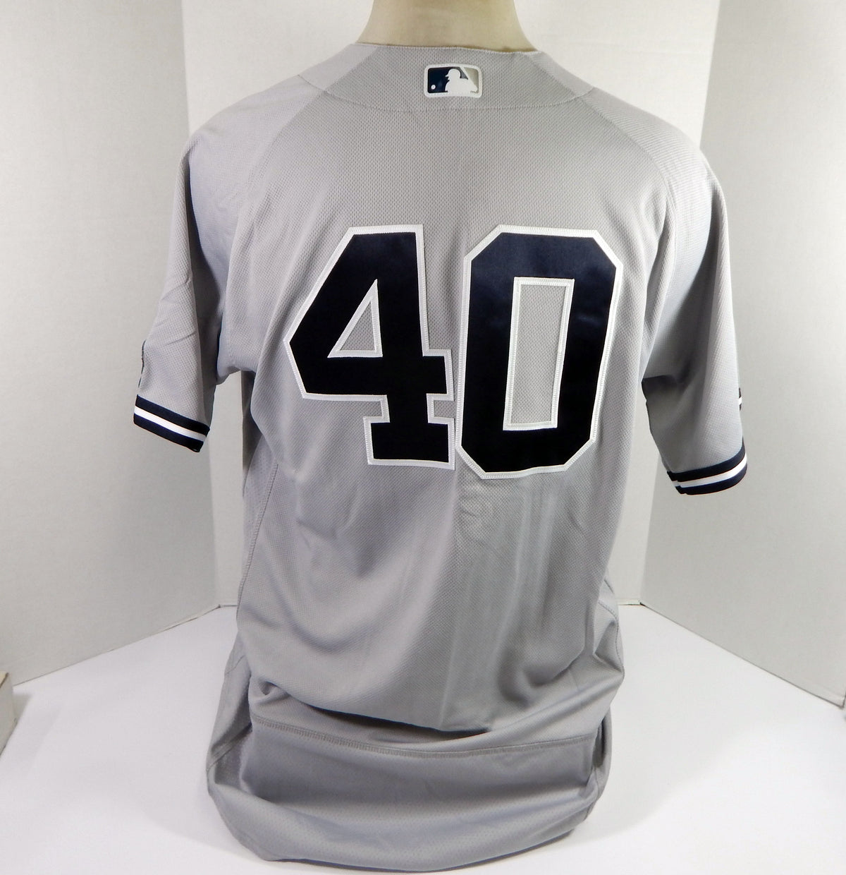 2021 New York Yankees Luis Severino #40 Game Issued Pos Used Grey Jersey 16 P 7