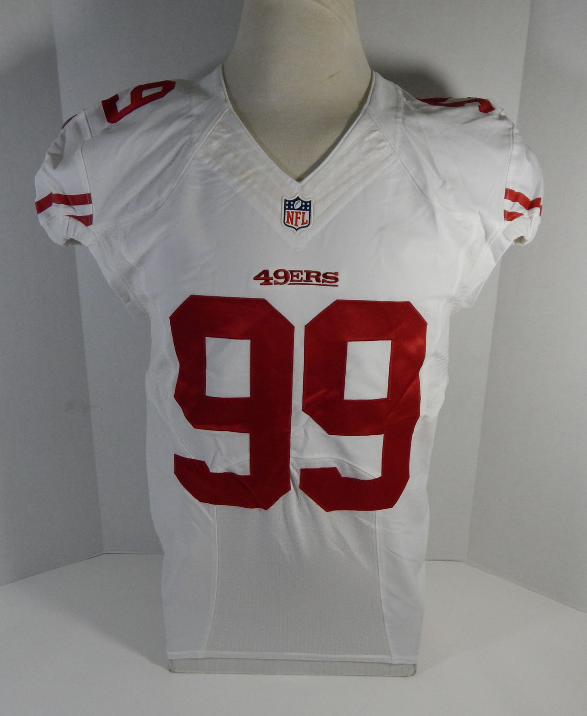 2014 San Francisco 49ers Aldon Smith #99 Game Issued White jersey DP16472