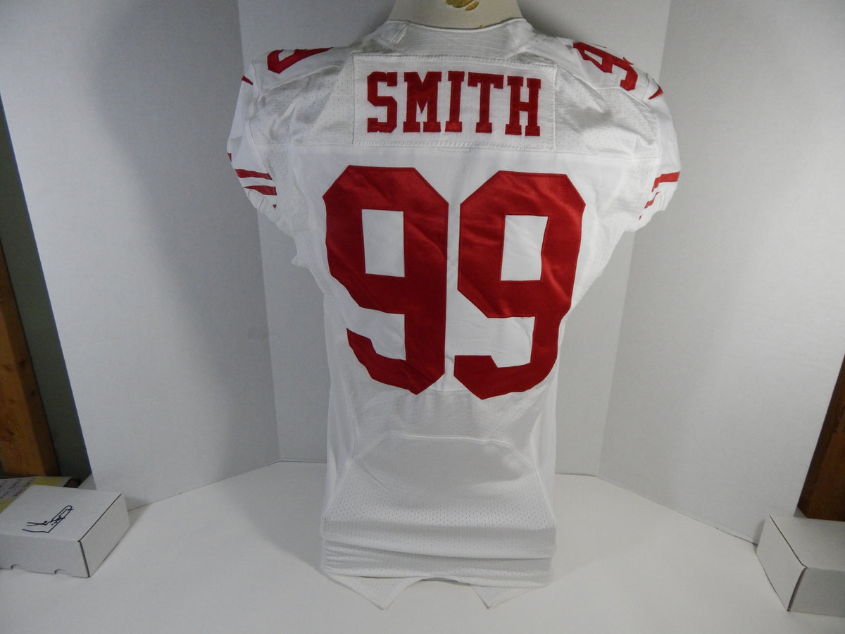 2014 San Francisco 49ers Aldon Smith #99 Game Issued White jersey DP16472 Pic2