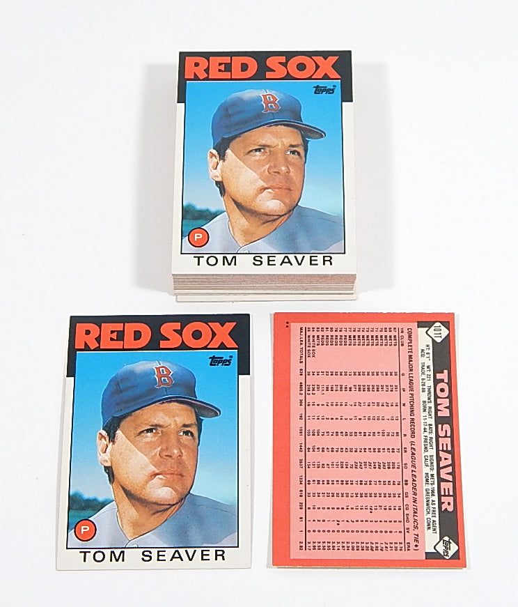 Lot of (38) 1986 Topps Traded Tom Seaver #101T