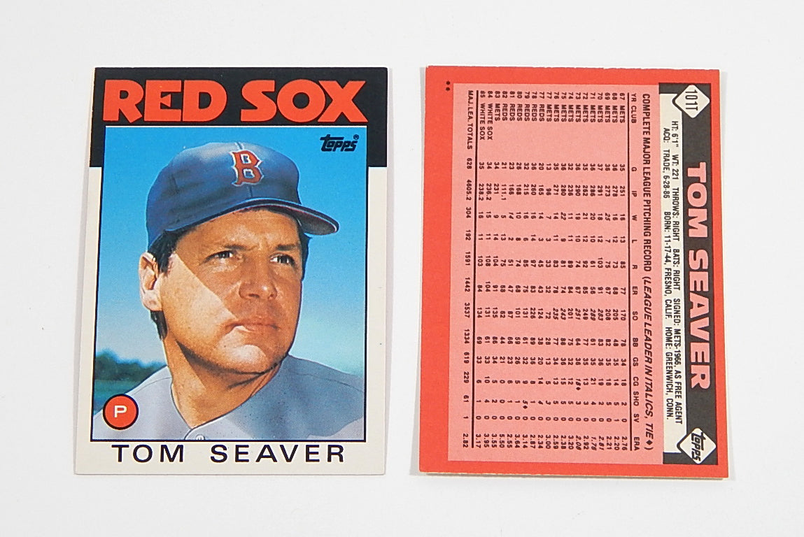 Lot of (38) 1986 Topps Traded Tom Seaver #101T Pic2