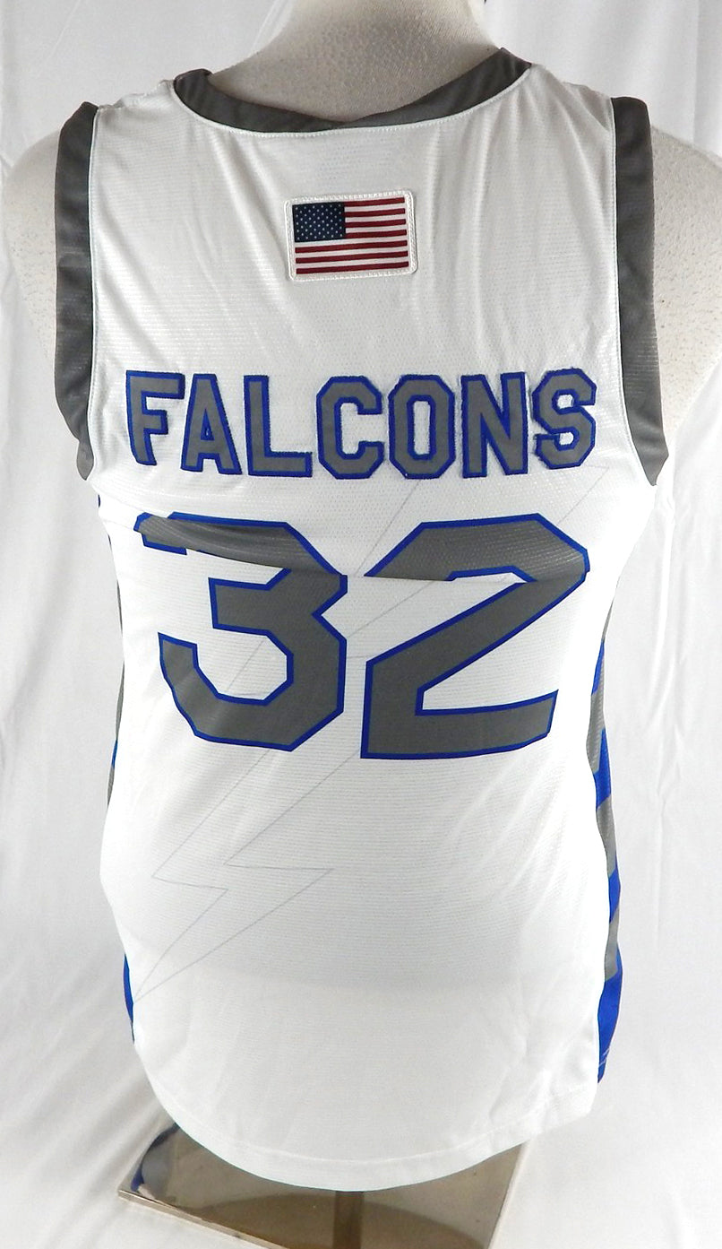 2022-23 Air Force Falcons #32 Game Used White Jersey Basketball M 265 Pic2