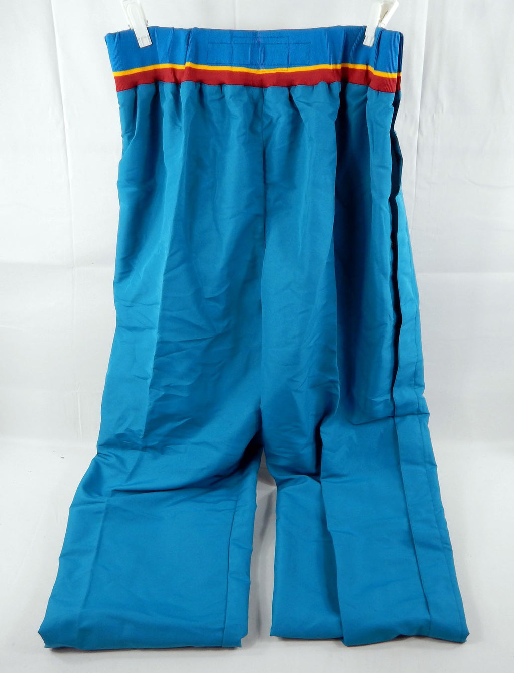 1997-98 Detroit Pistons Game Issued Teal Warm Up Pants 3XL 127 Pic2