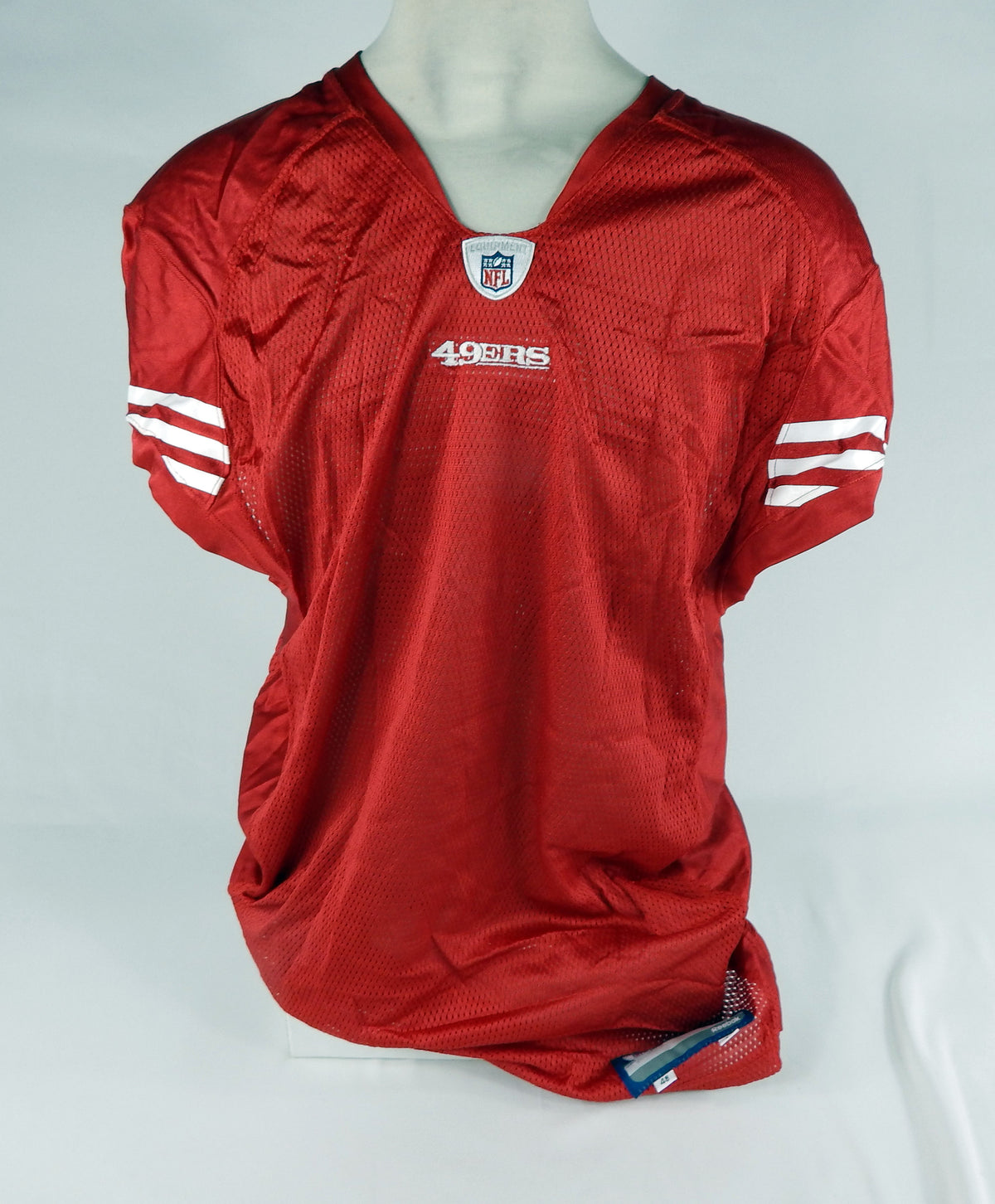 2009 San Francisco 49ers Blank Game Issued Red Jersey 48 DP67805