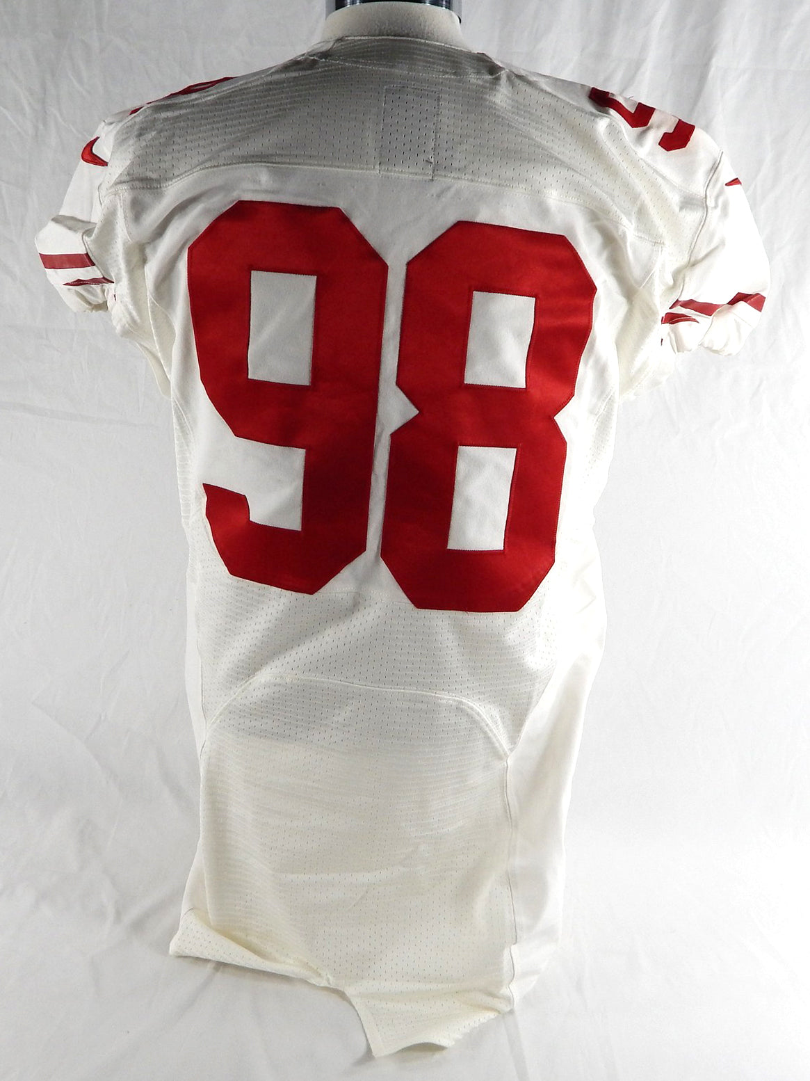 2015 San Francisco 49ers #98 Game Issued White Jersey 46 939 Pic2