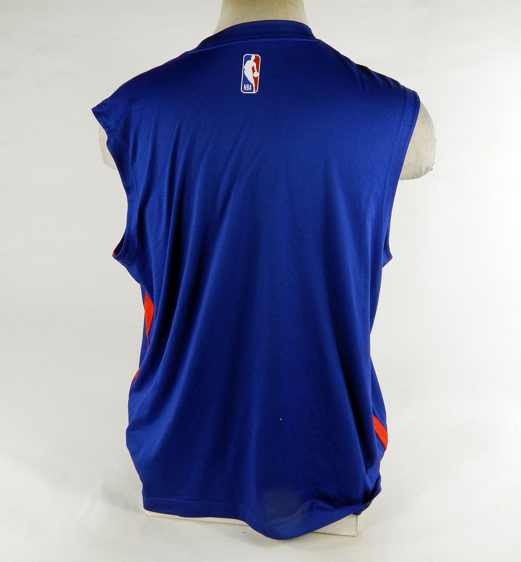 2023-24 Detroit Pistons Isaiah Livers #12 Game Used Blue Tank Top Shirt XL 2900 Pic2