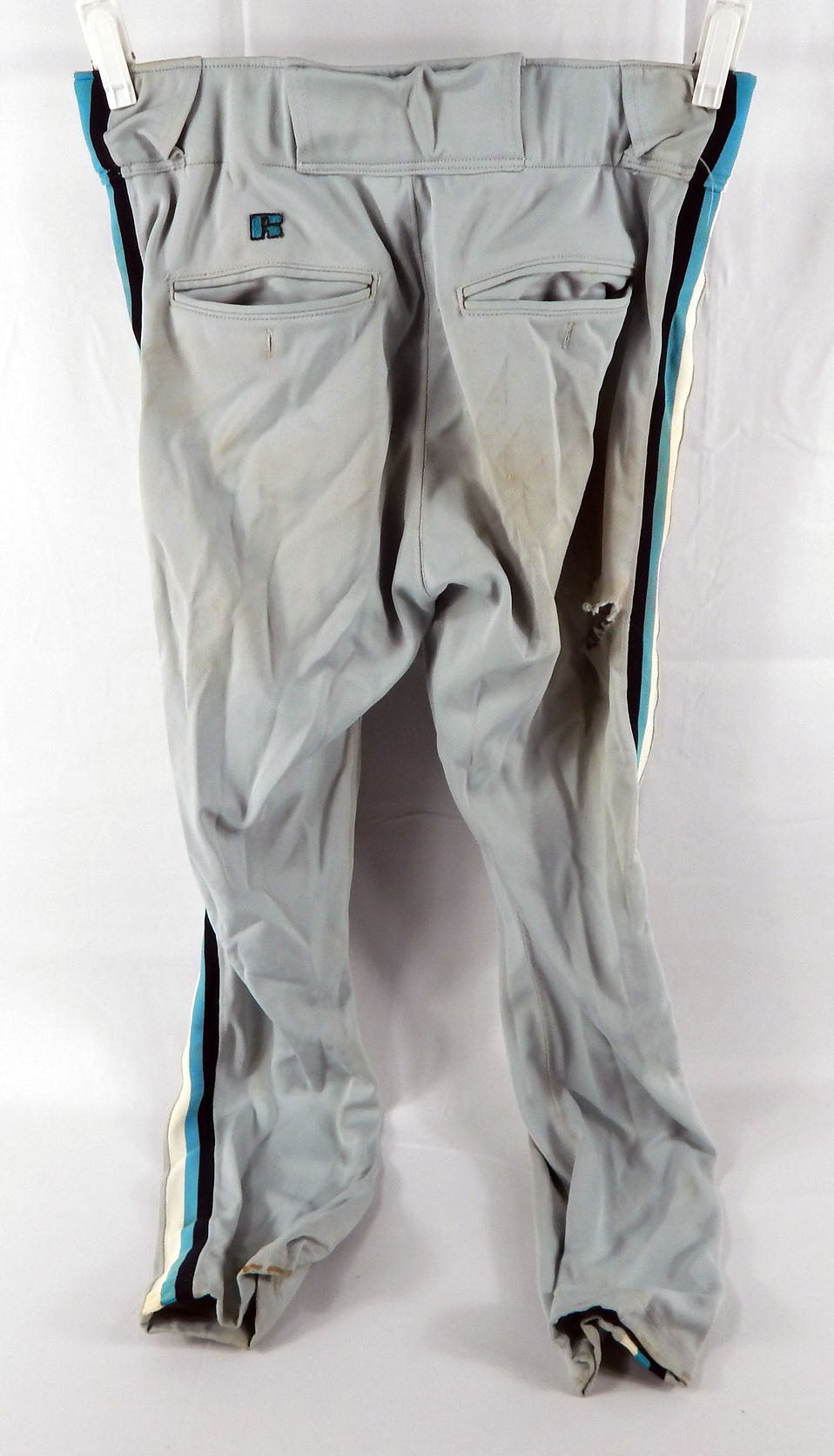 2001 Florida Marlins Arroyo #31 Game Used Grey Pants 36 630 Pic2