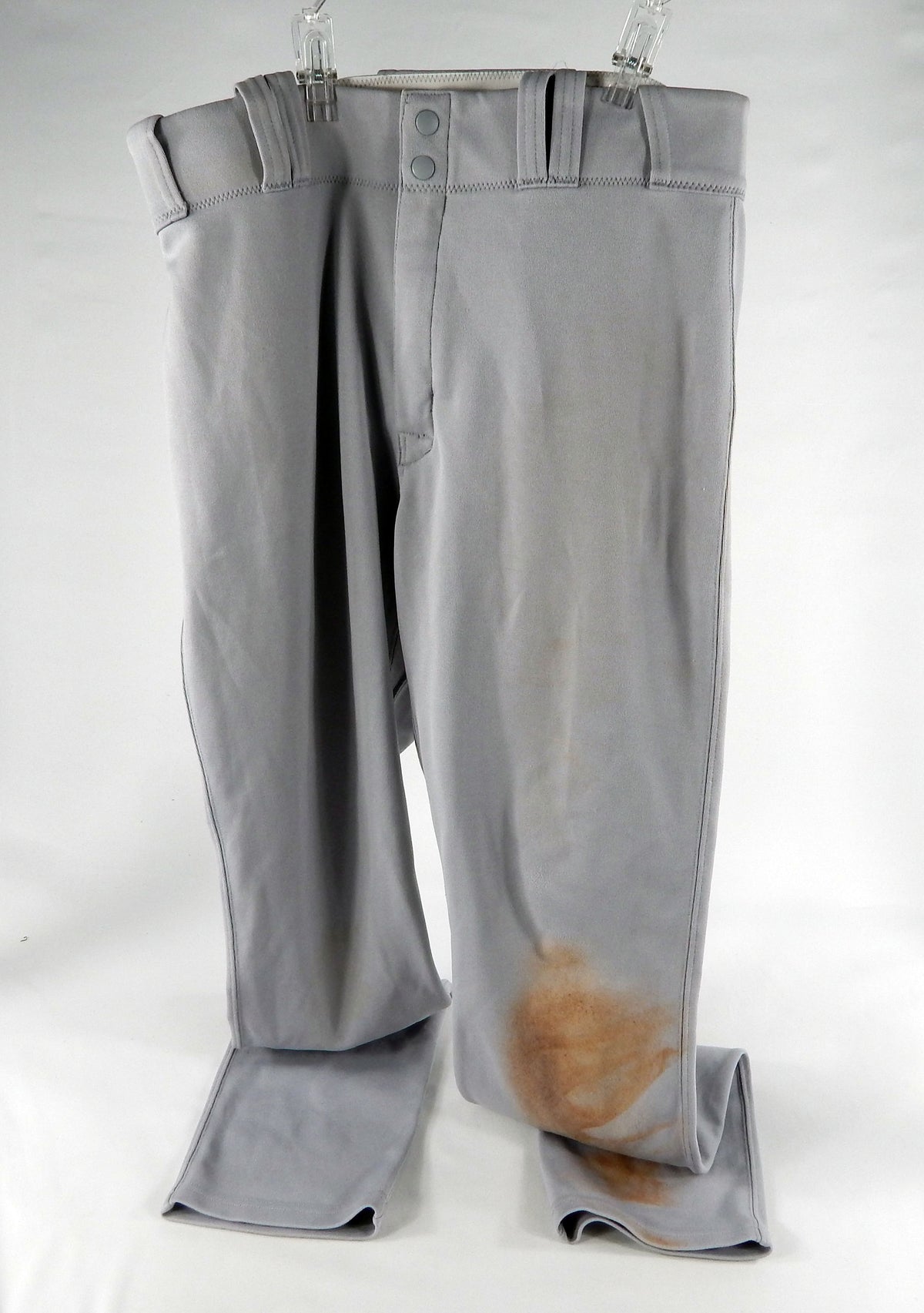 2023 New York Yankees Estevan Florial #90 Game Issued Pos Used Grey Pants 35- 8