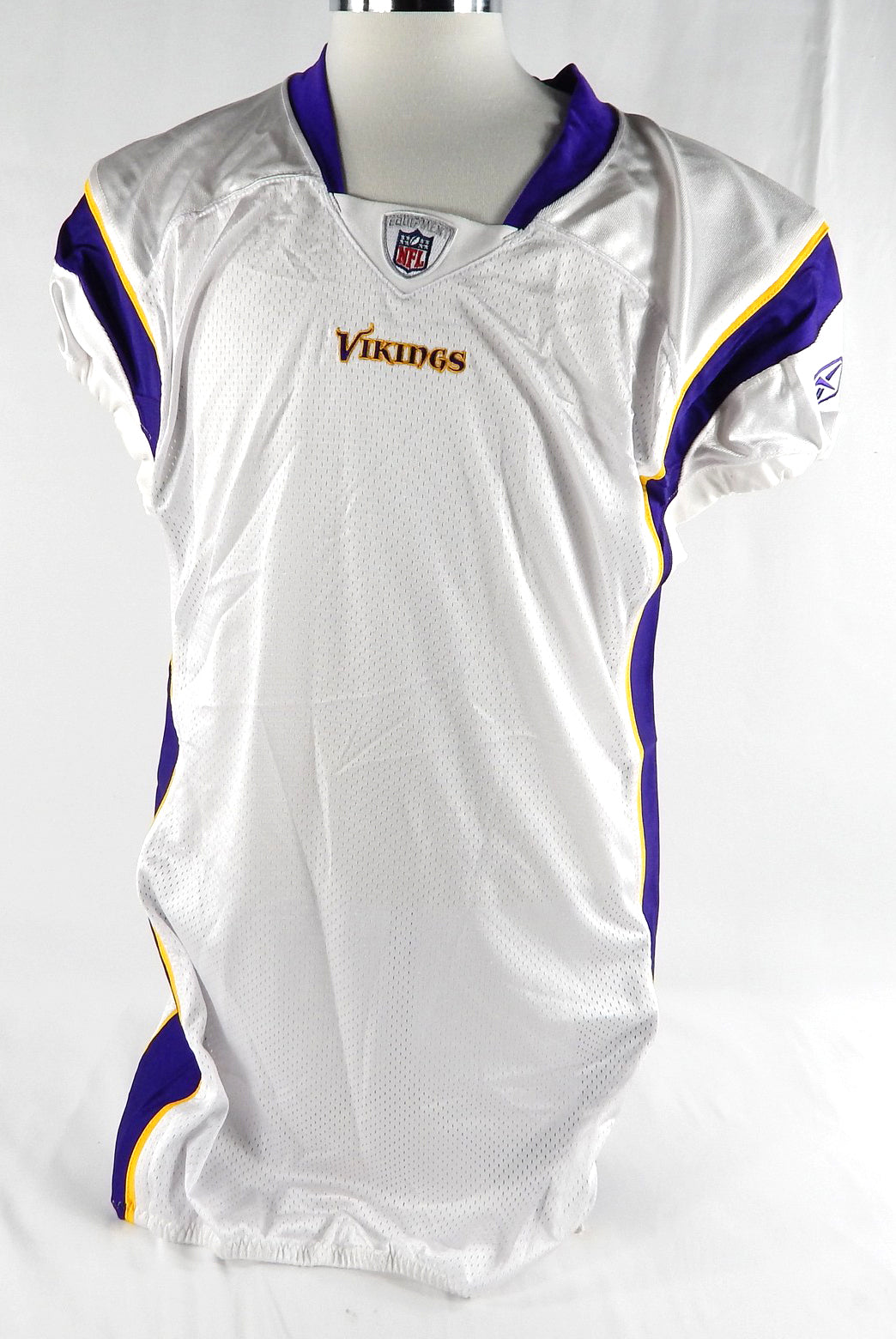 2010 Minnesota Vikings Blank Game Issued White Jersey 50 DP86466