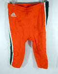 2017 University of Miami Hurricanes Game Used Orange Pants XL 710769S
