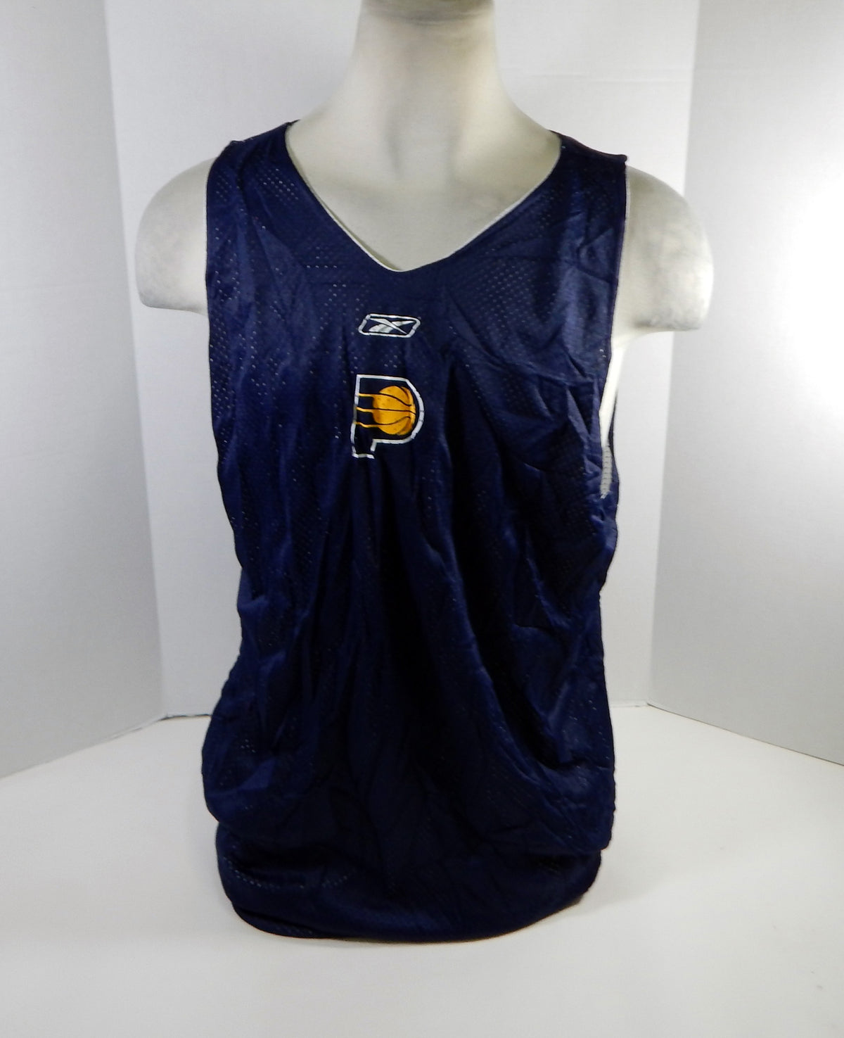 1990s Indiana Pacers Game Issued Navy White Practice Jersey 2XL DP54569