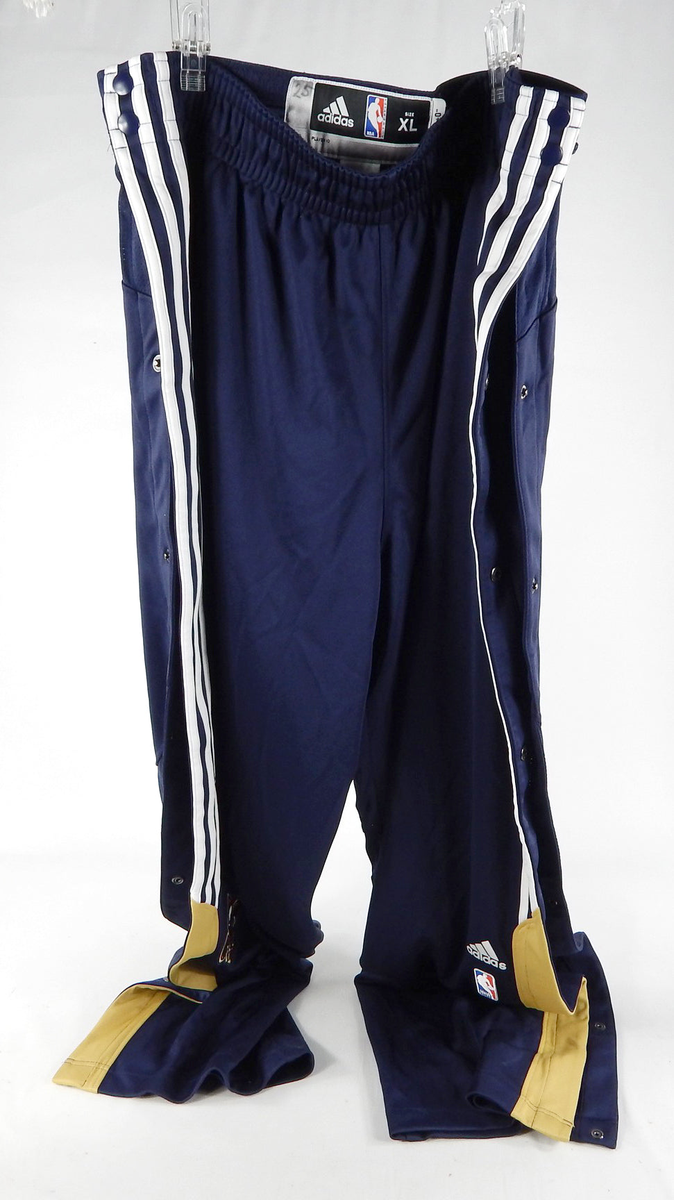New Orleans Pelicans #25 Game Used Navy Warm Up Pants XL DP70741