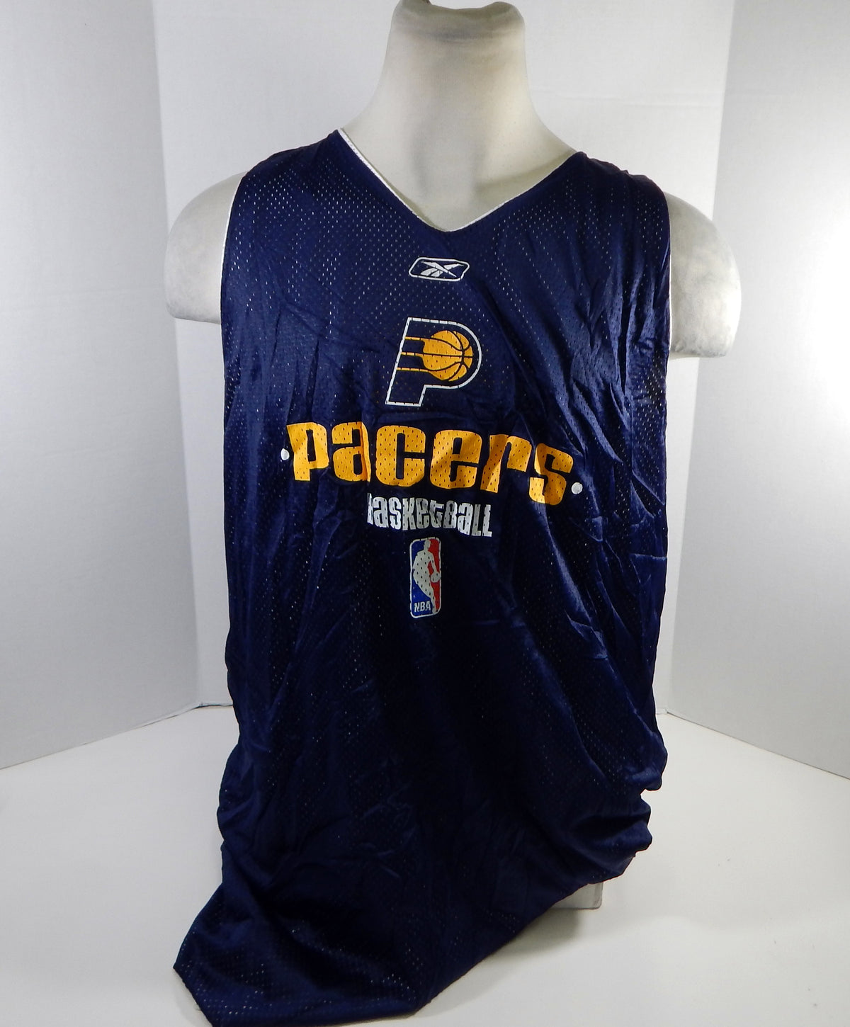 1990s Indiana Pacers Game Issued Navy White Practice Jersey 3XL DP54570