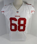 2014 San Francisco 49ers #68 Game Issued White Jersey DP16480