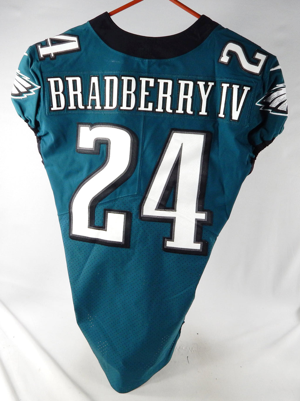 2022 Philadelphia Eagles James Bradberry #24 Game Used Green Jersey 42 485 Pic2