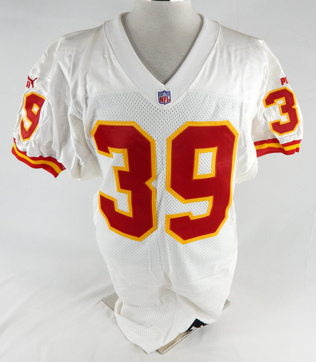 1999 Kansas City Chiefs Brian Hinton #39 Game Issued White Jersey 42 775