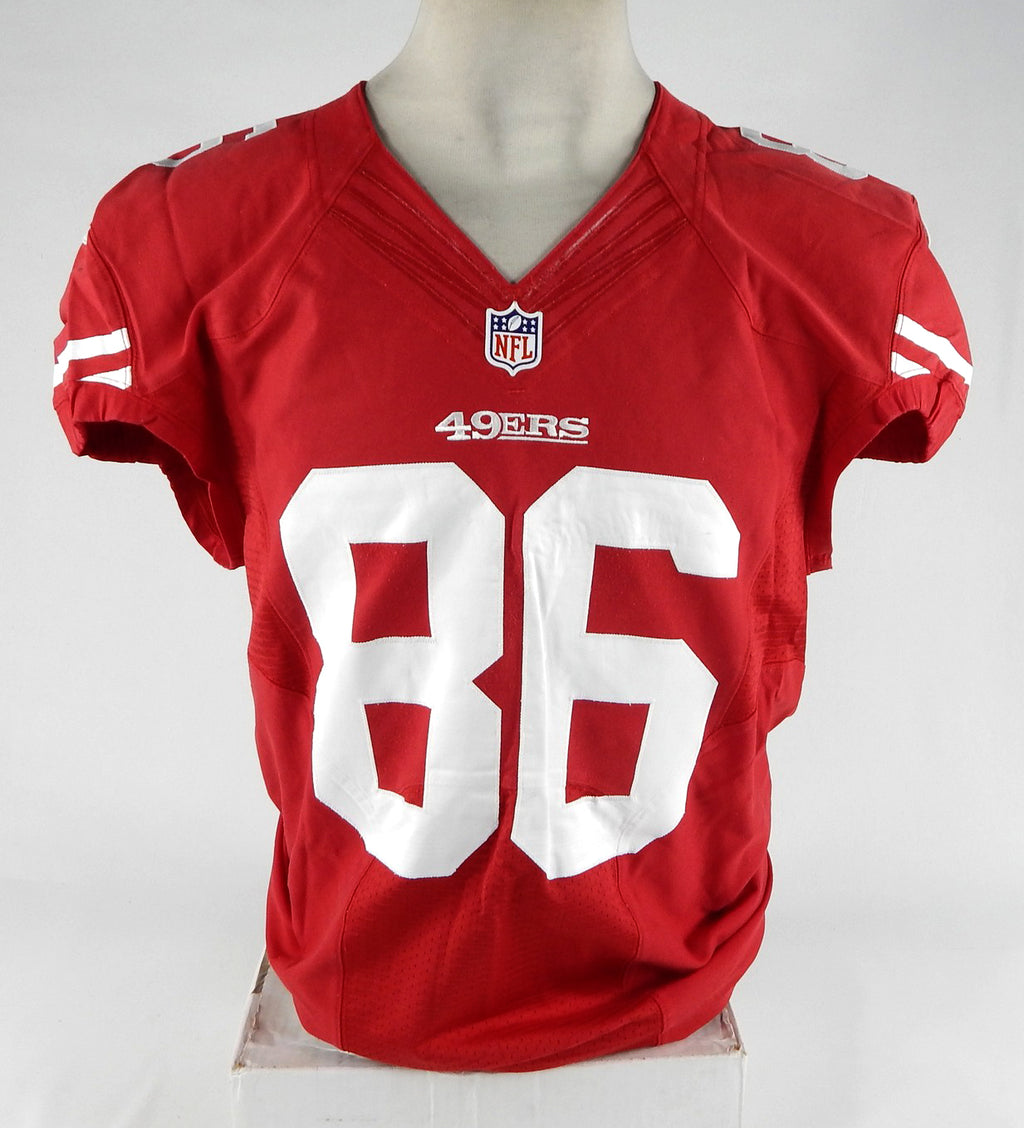 2012 San Francisco 49ers #86 Game Issued Red Jersey 46 DP70744